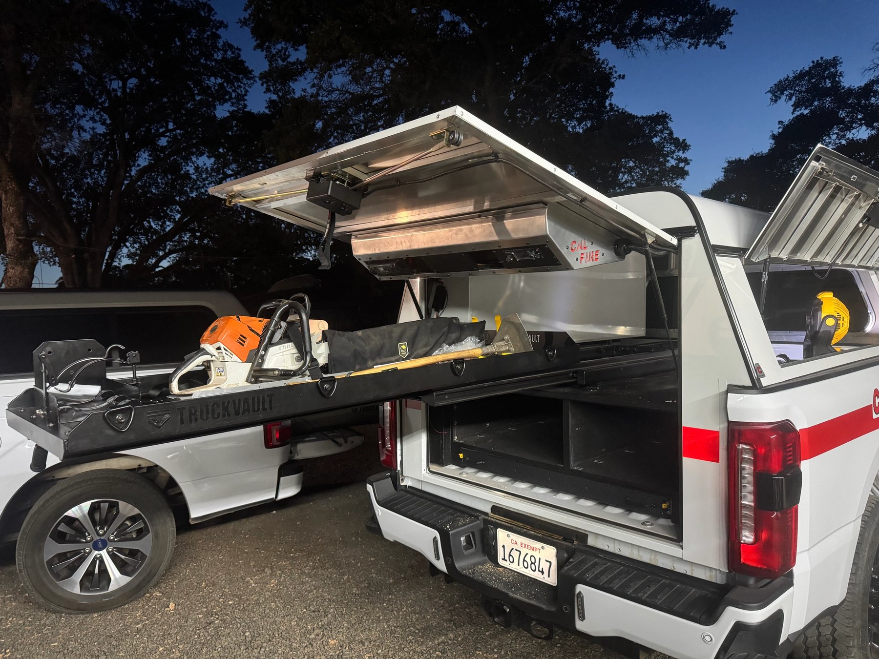 Custom overhead command console installation