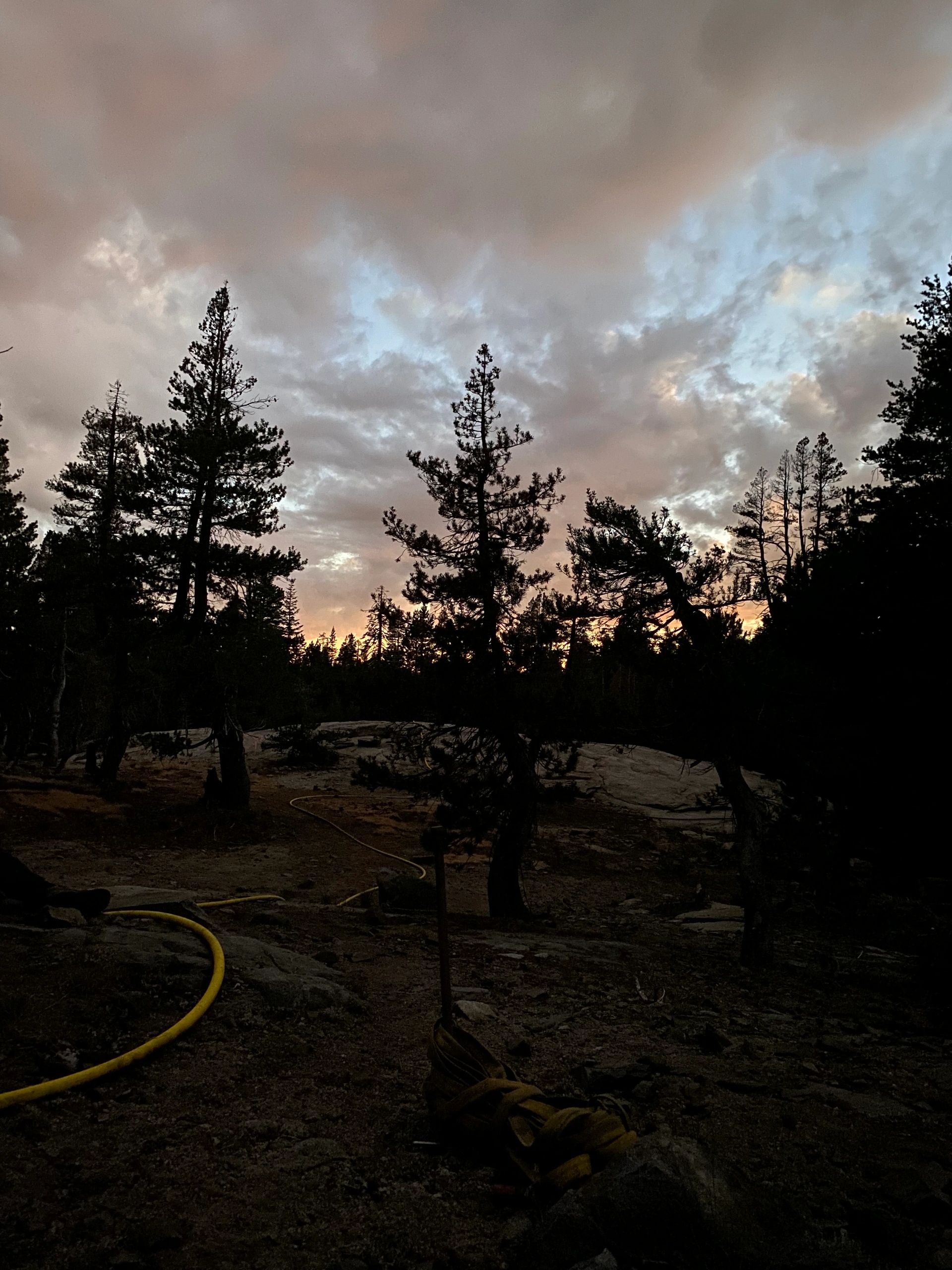 Wildland fire equipment in operation