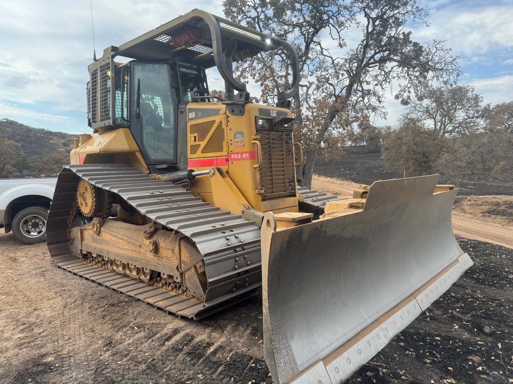 D6N LGP fire dozer