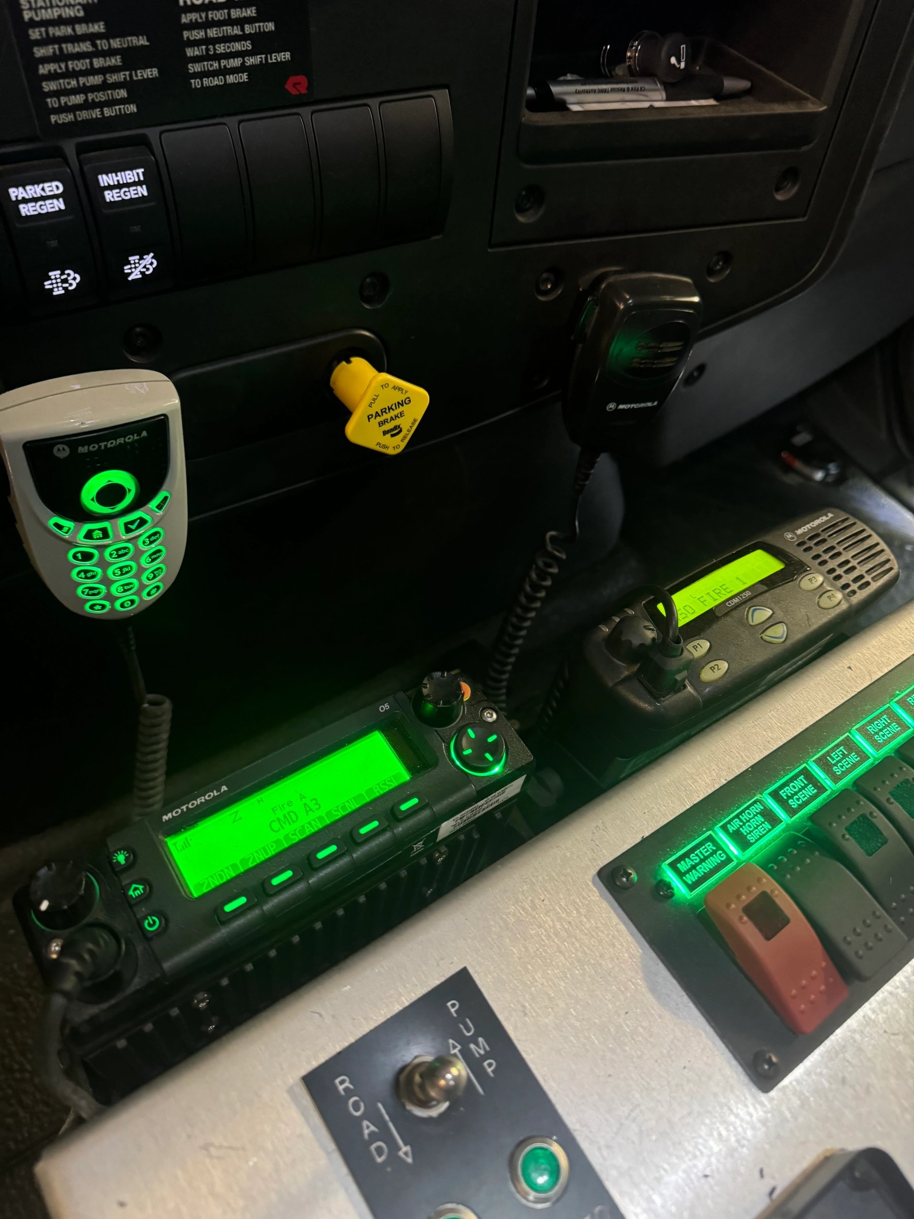 Emergency vehicle wiring and equipment