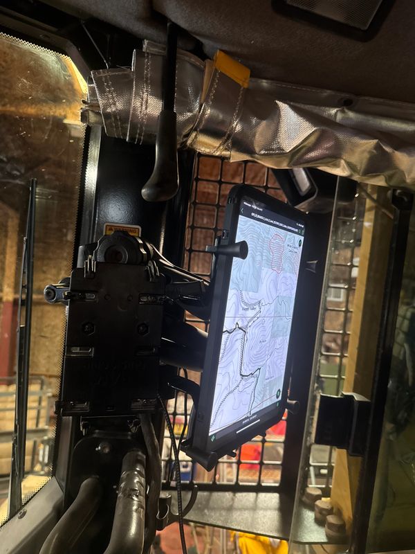 Testing out the new iPad mount for mapping